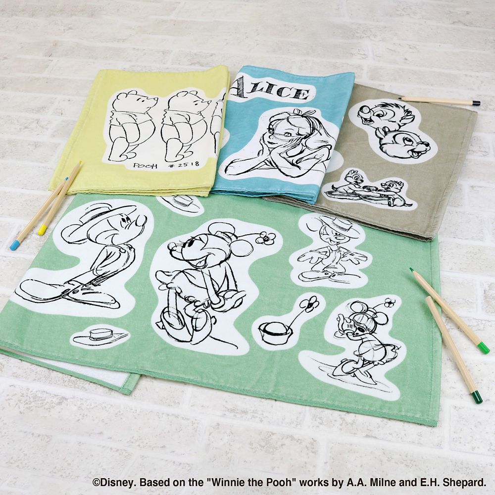 ディズニー・アニメーション・イマーシブ・エクスペリエンス／モデルシート／フェイスタオル／チップ＆デール