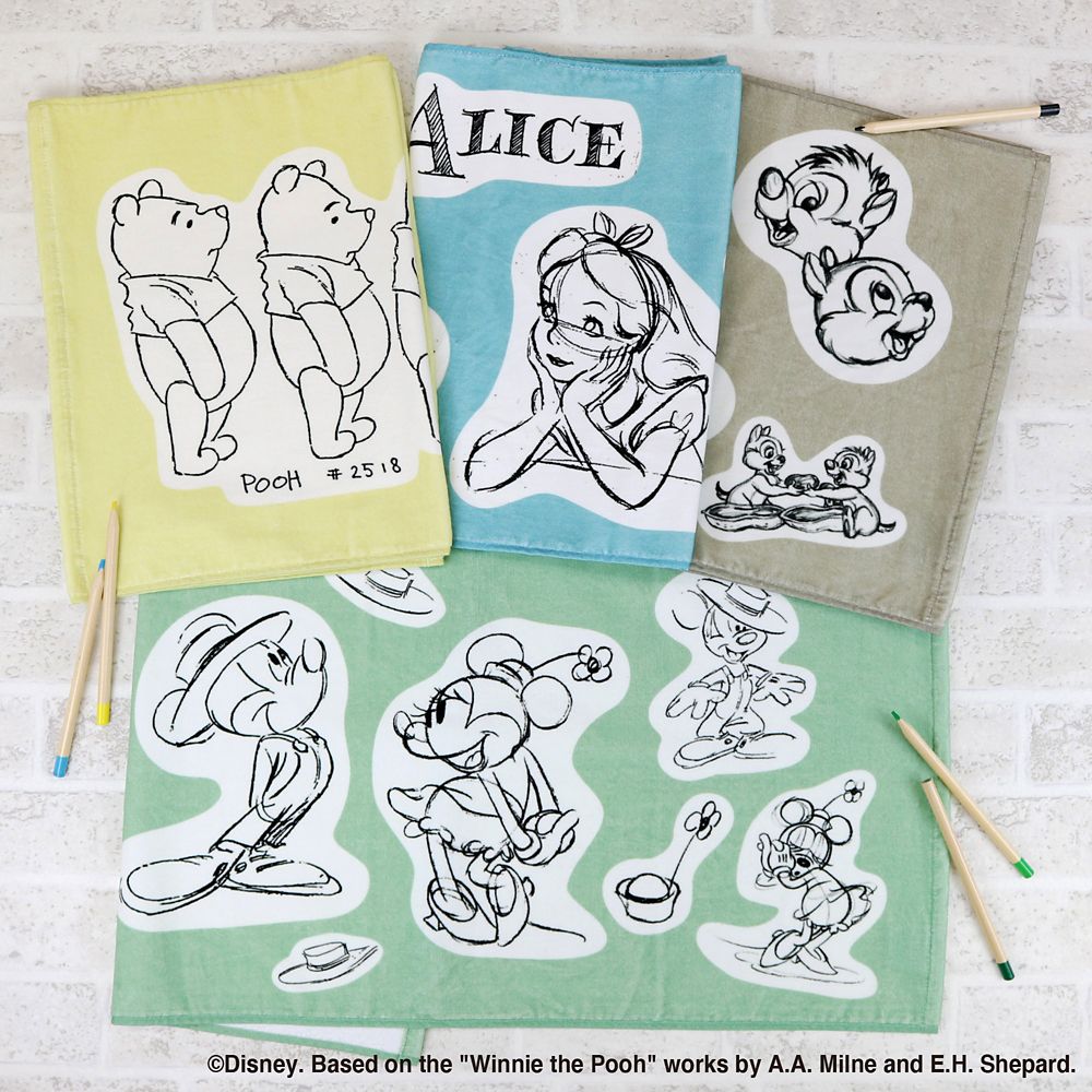 ディズニー・アニメーション・イマーシブ・エクスペリエンス／モデルシート／フェイスタオル／ふしぎの国のアリス