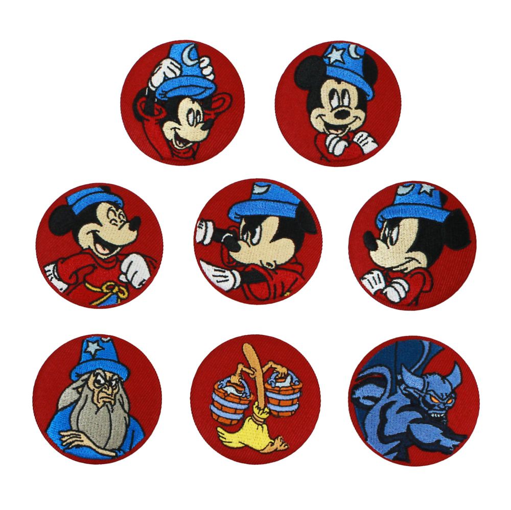 Disney THE MARKET限定／FANTASIA／刺繡缶バッジコレクション／レッド