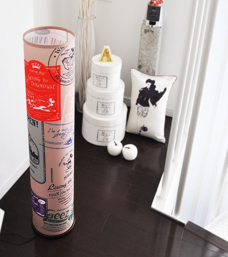 【数量限定】フロアランプ フロアライト ミッキーマウス（バッチ） 照明 ベットサイドランプ ライト ランプ