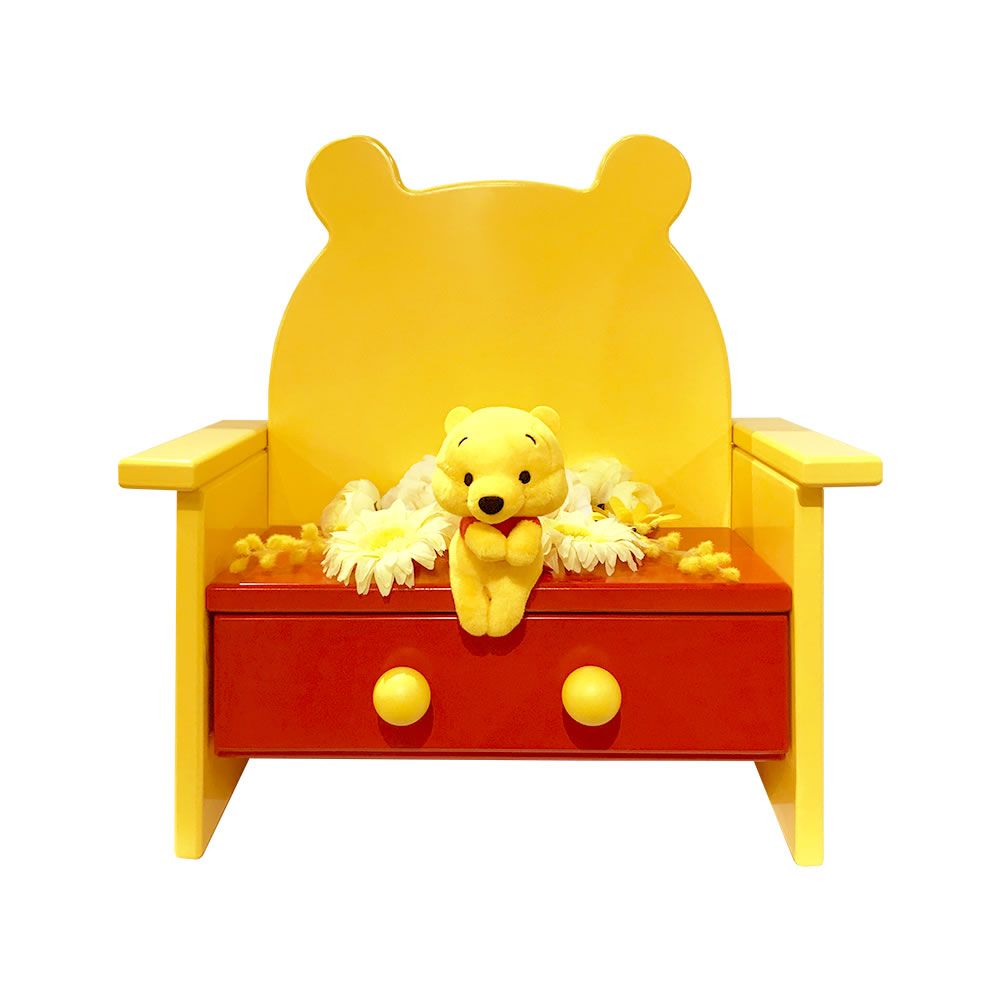 公式 ショップディズニー ぬいぐるみ置き ミニベンチ 飾り棚 くまのプーさん
