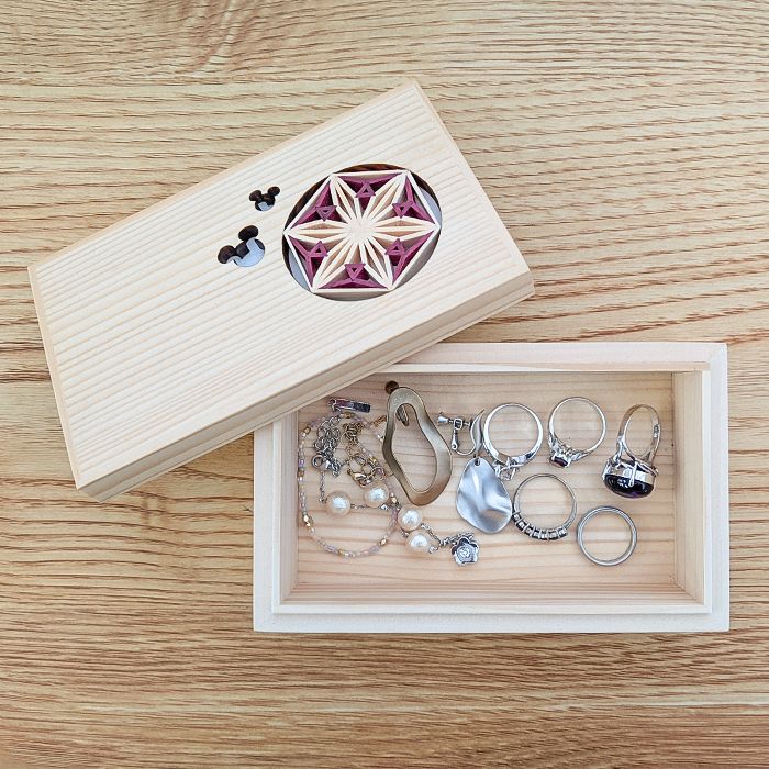 【数量限定】 小物入れ 組子 ボックス （あさのは）