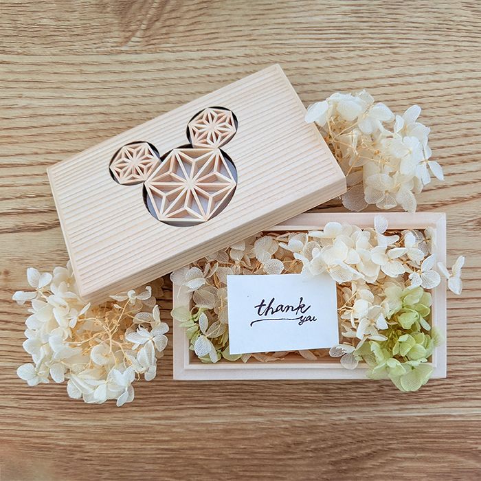 【数量限定】 小物入れ 組子 ボックス （みっきー）