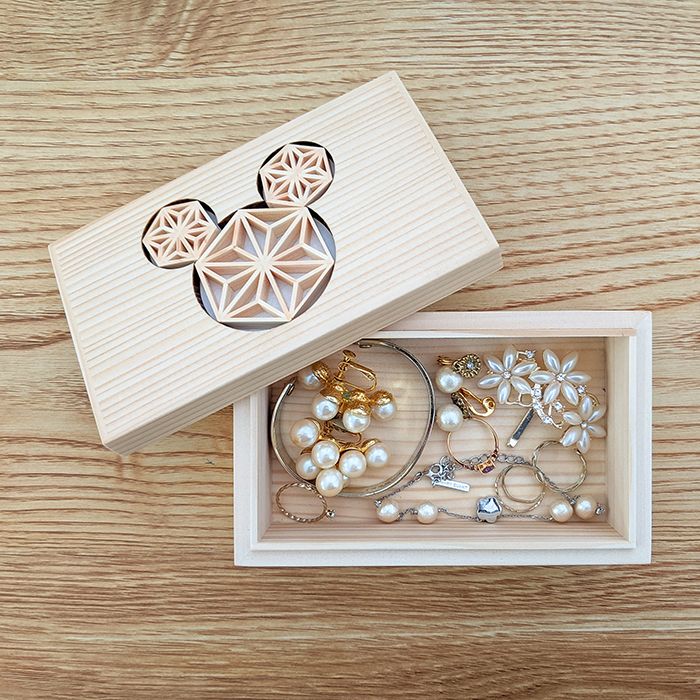 【数量限定】 小物入れ 組子 ボックス （みっきー）