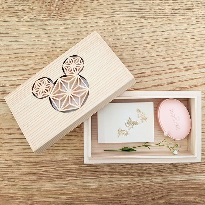 【数量限定】 小物入れ 組子 ボックス （みっきー）