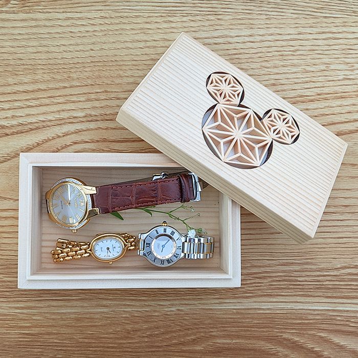 【数量限定】 小物入れ 組子 ボックス （みっきー）