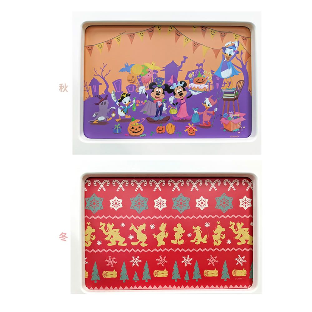 キャンバスシリーズ用　パネル（２枚セット）　春夏秋冬バージョンミッキー＆ミニー