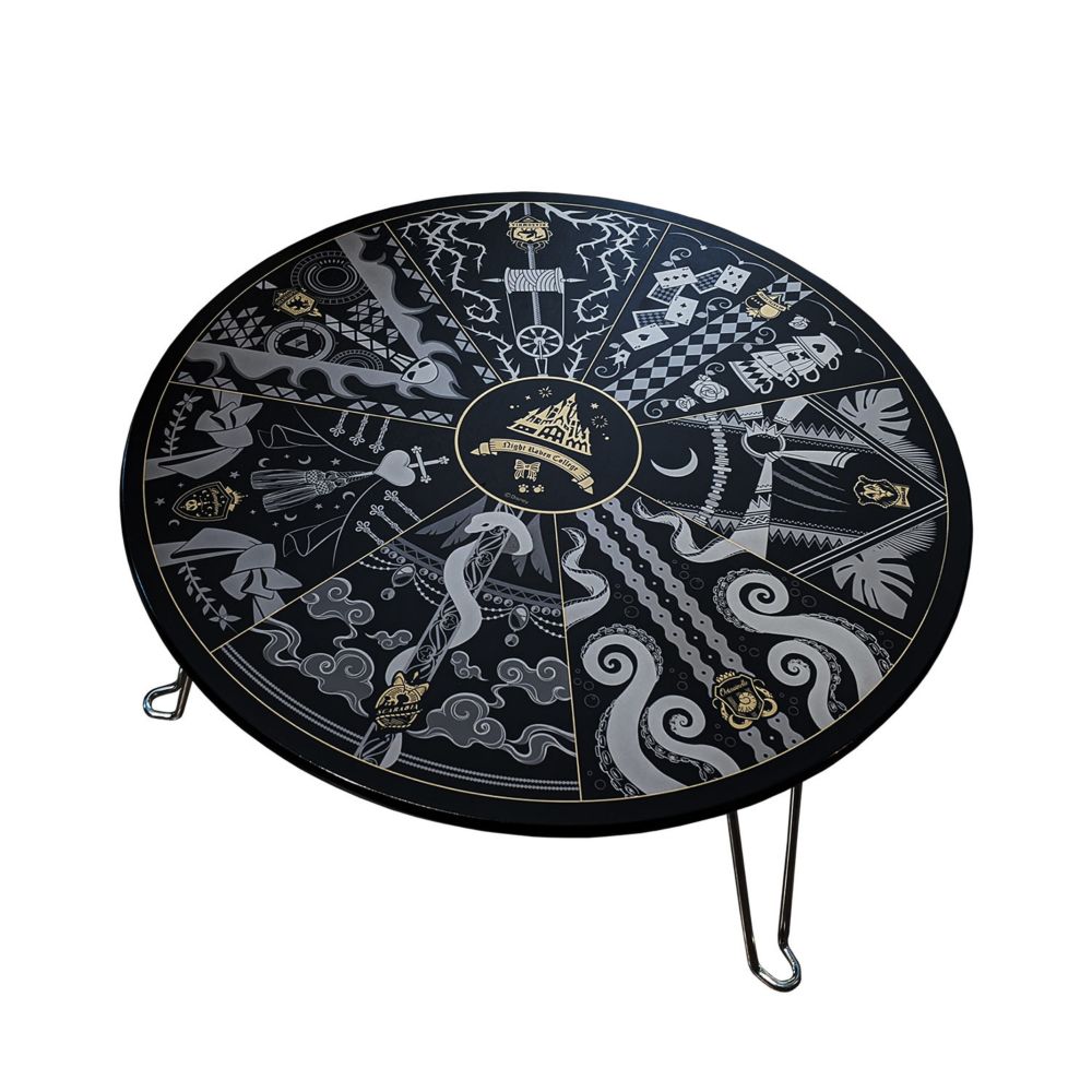 公式 ショップディズニー 数量限定 ディズニー ツイステッドワンダーランド ツイステ グッズ 丸テーブル 折りたたみテーブル