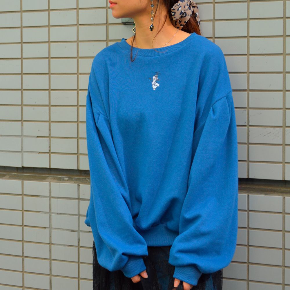 アナと雪の女王/オラフ/袖ボリュームスウェット(PONEYCOMB ChouChou)