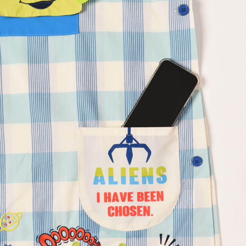 トイ・ストーリー/エイリアン/小物入れ付きエプロン