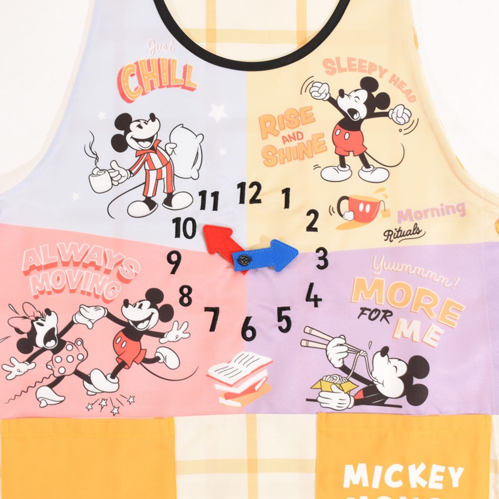 ミッキーマウス 時計エプロン