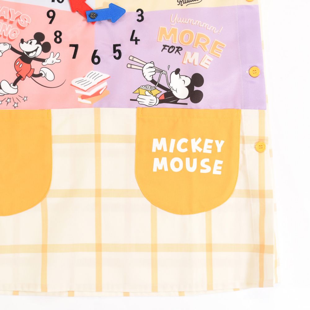 ミッキーマウス 時計エプロン