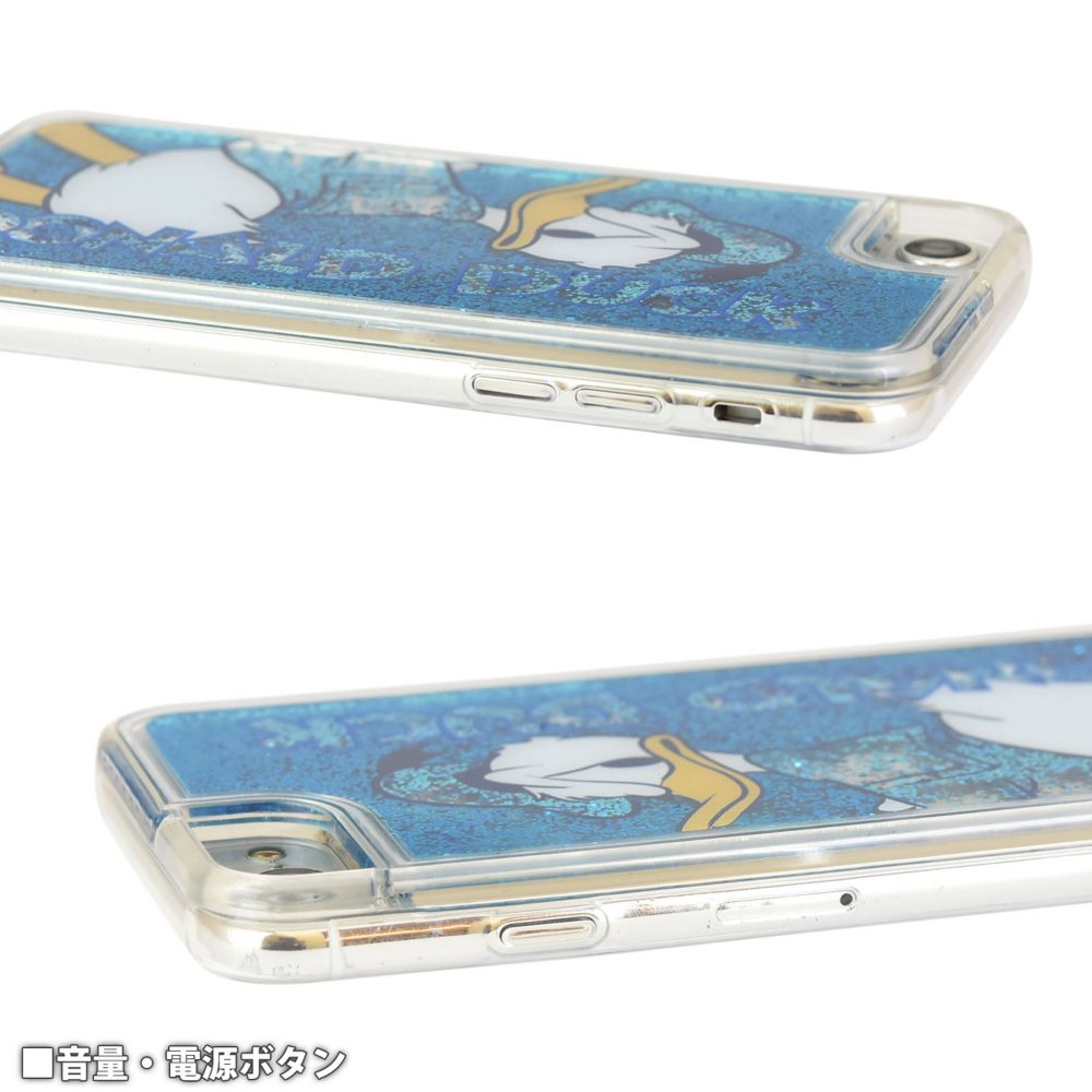 ドナルドダック iPhone7/8 対応 グリッターケース アップ DN-691A