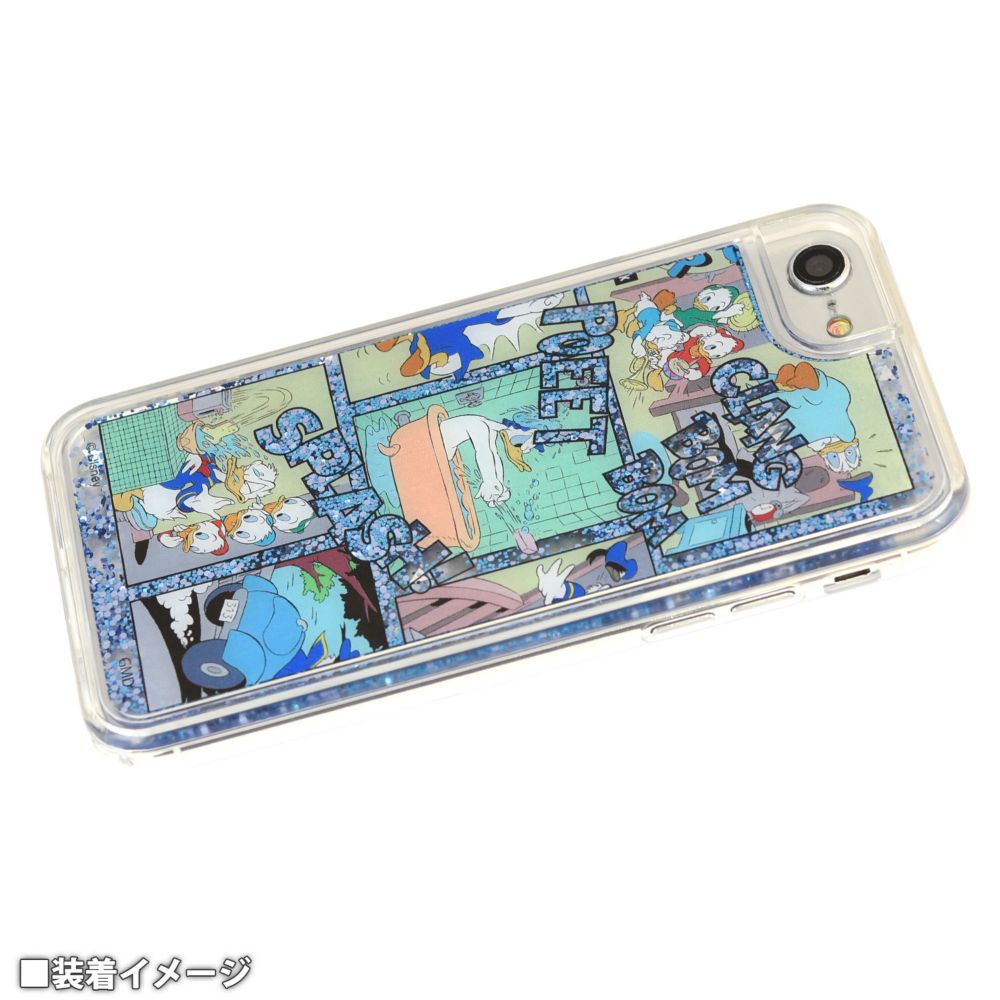 ドナルドダック iPhone7/8 対応 グリッターケース コミック DN-691B
