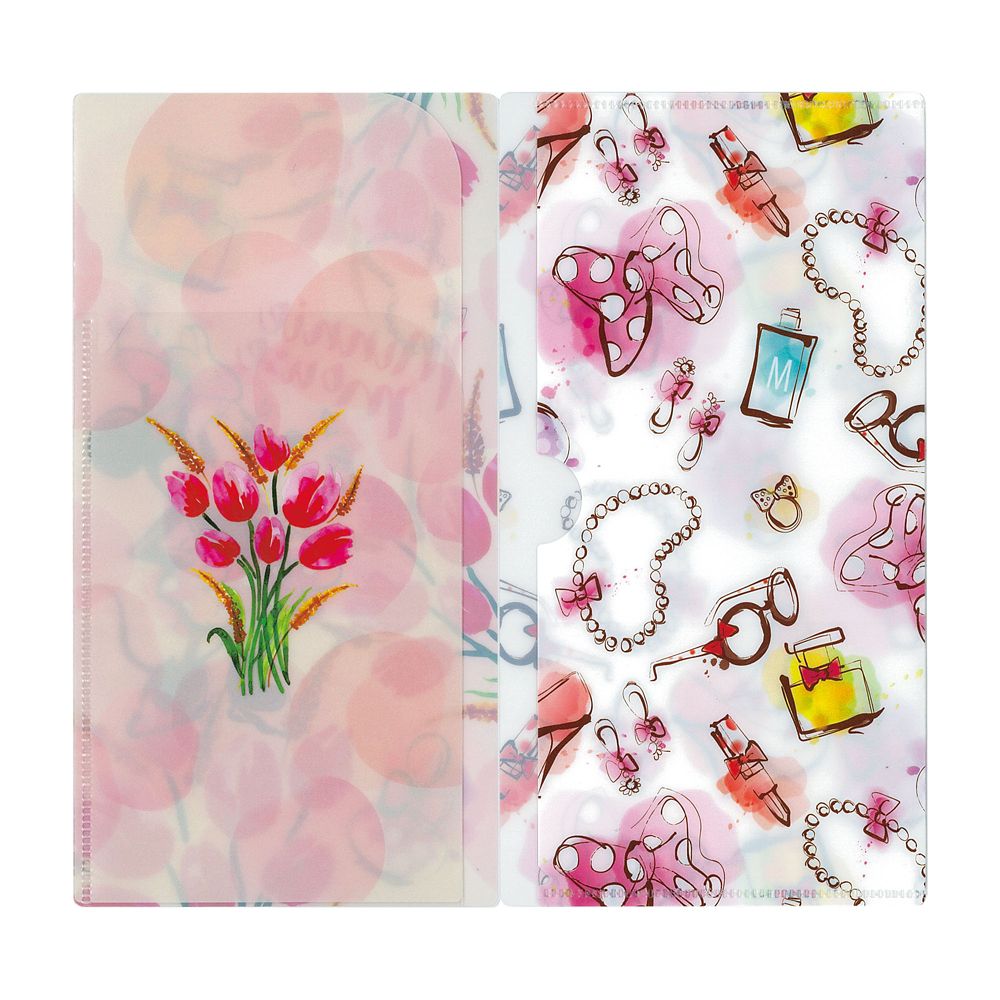 マスクケース(3ポケットタイプ)　ファッション・ミニーマウス