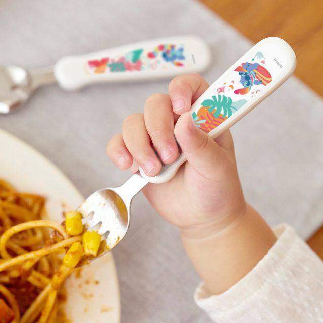 フォーク＆スプーン print スティッチ マルチケース付き