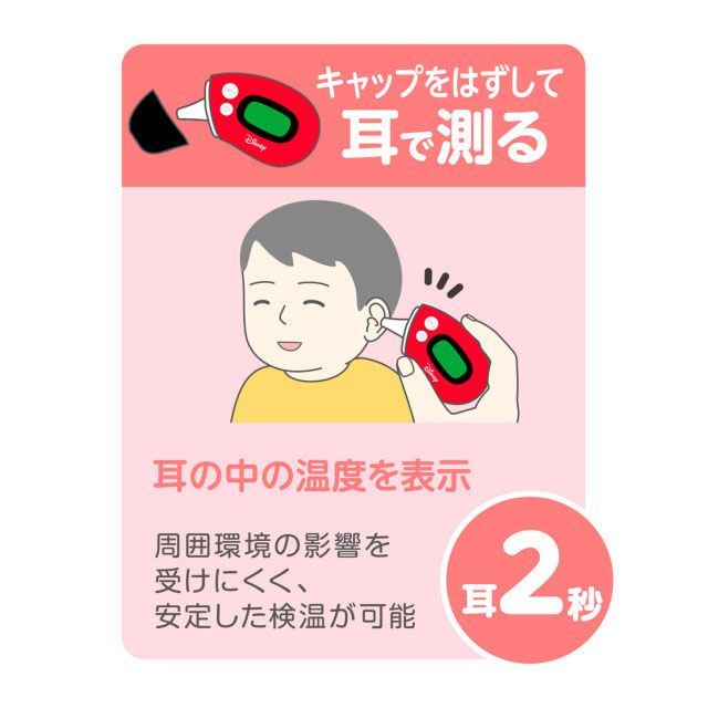 公式 ショップディズニー さっと測れる2way体温計 ミッキーマウス