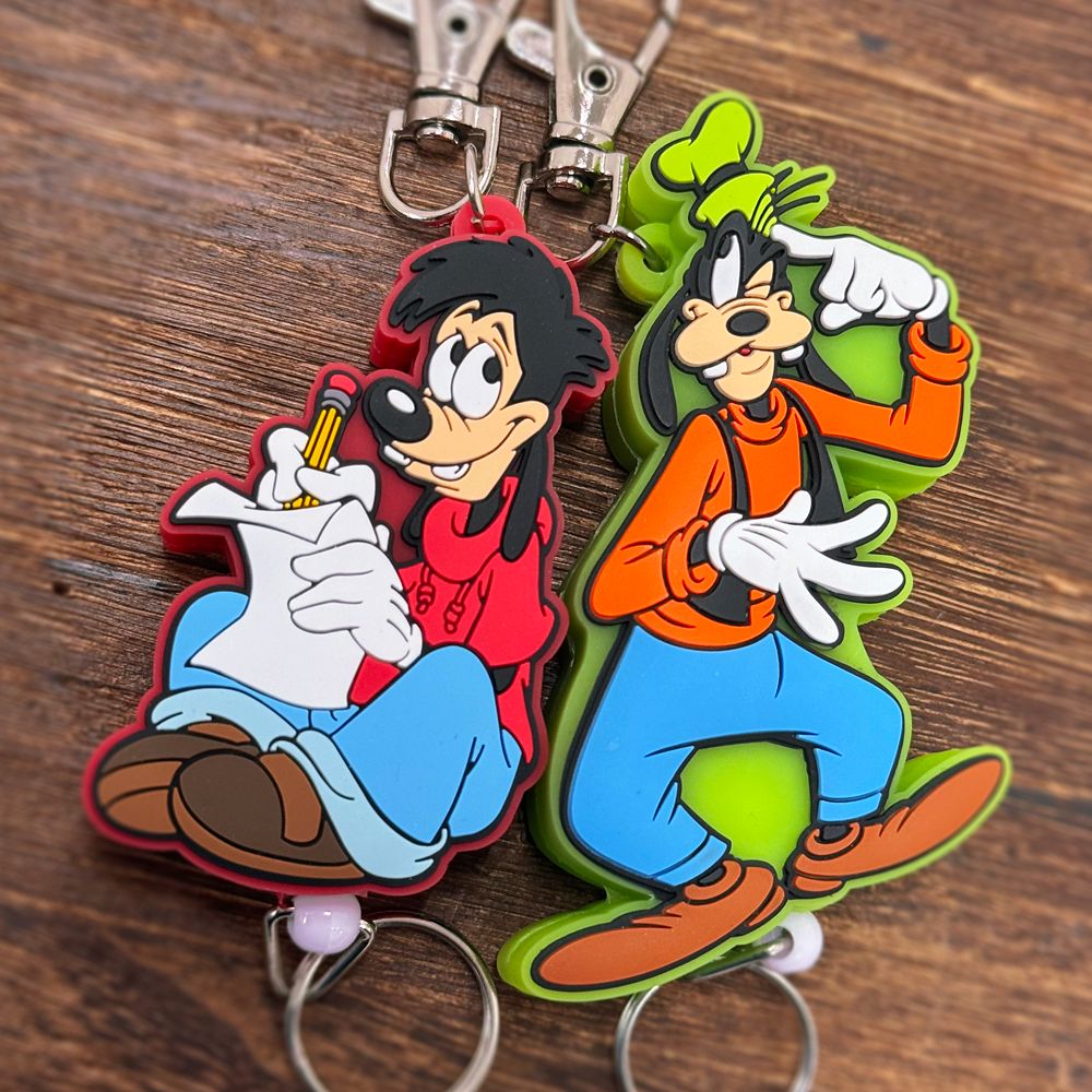 グーフィー　ラバーリールキーホルダー