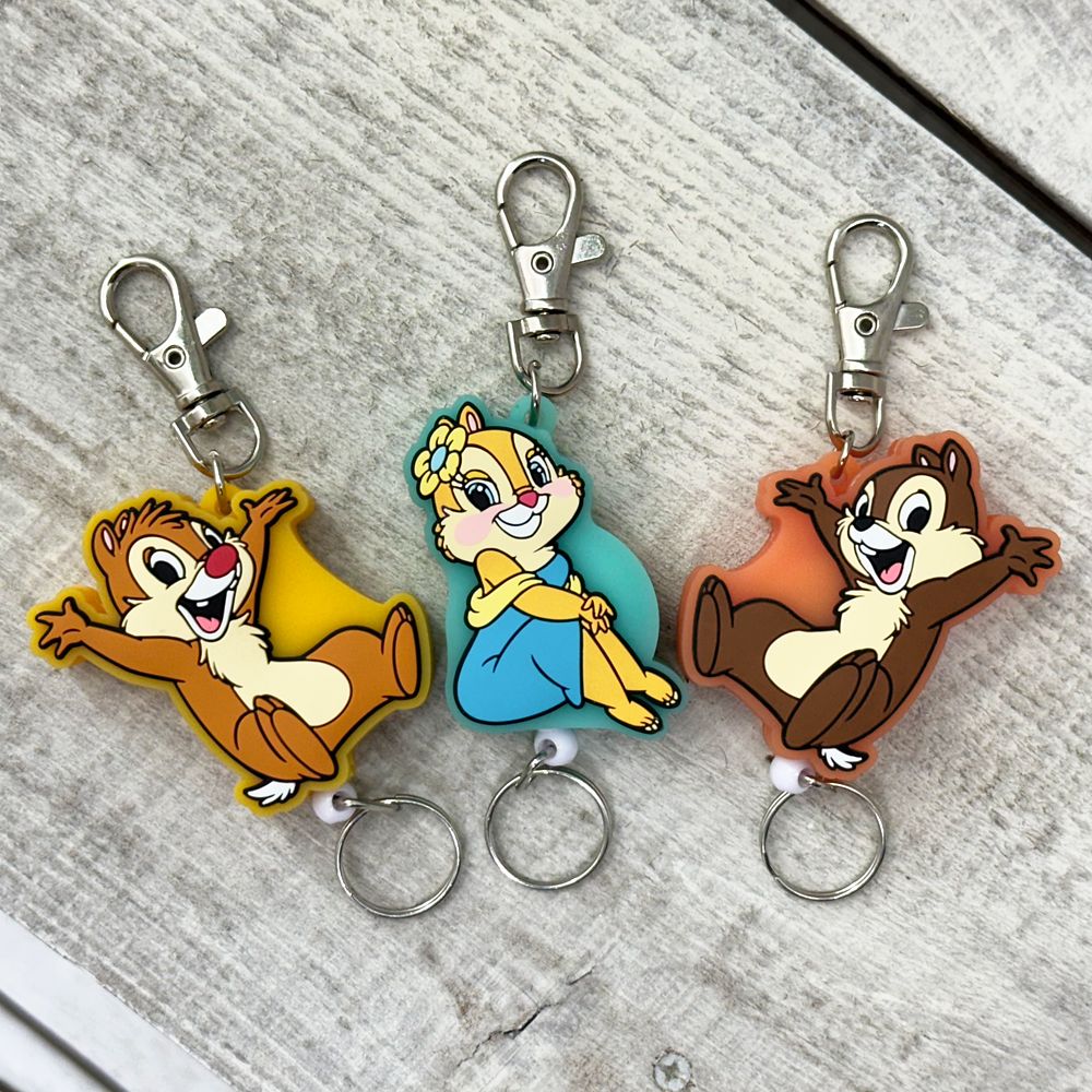 デール　ラバーリールキーホルダー