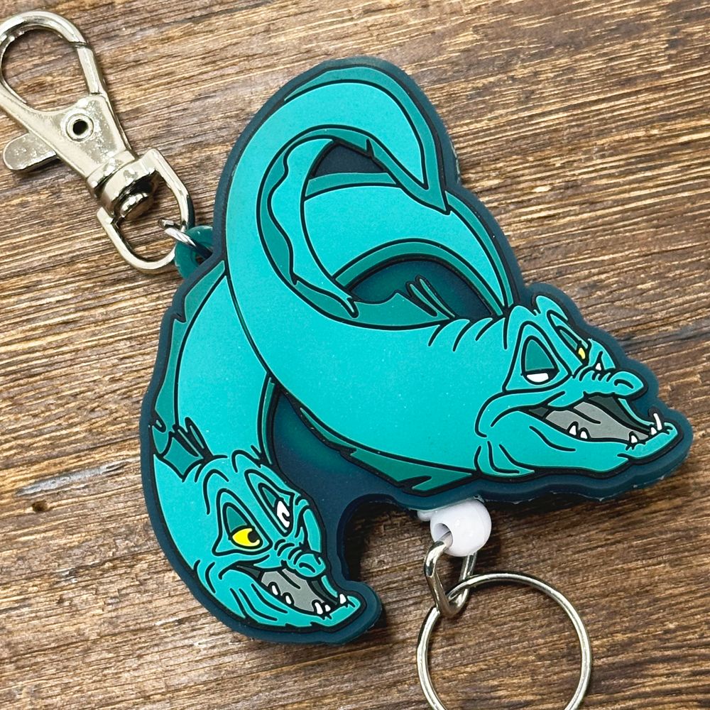 リトルマーメイド/ジェットサム＆フロットサム　ラバーリールキーホルダー