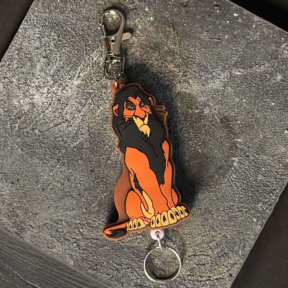 ライオンキング/スカー　ラバーリールキーホルダー