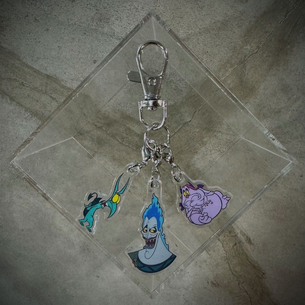 ディズニーヴィランズ/トリオアクリルキーホルダー【8個セット】