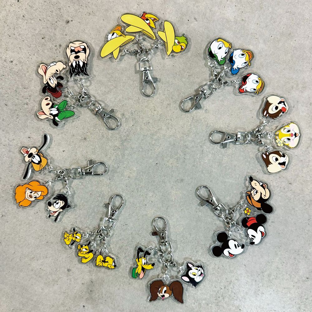 ミッキー＆フレンズ/トリオアクリルキーホルダー【8個セット】