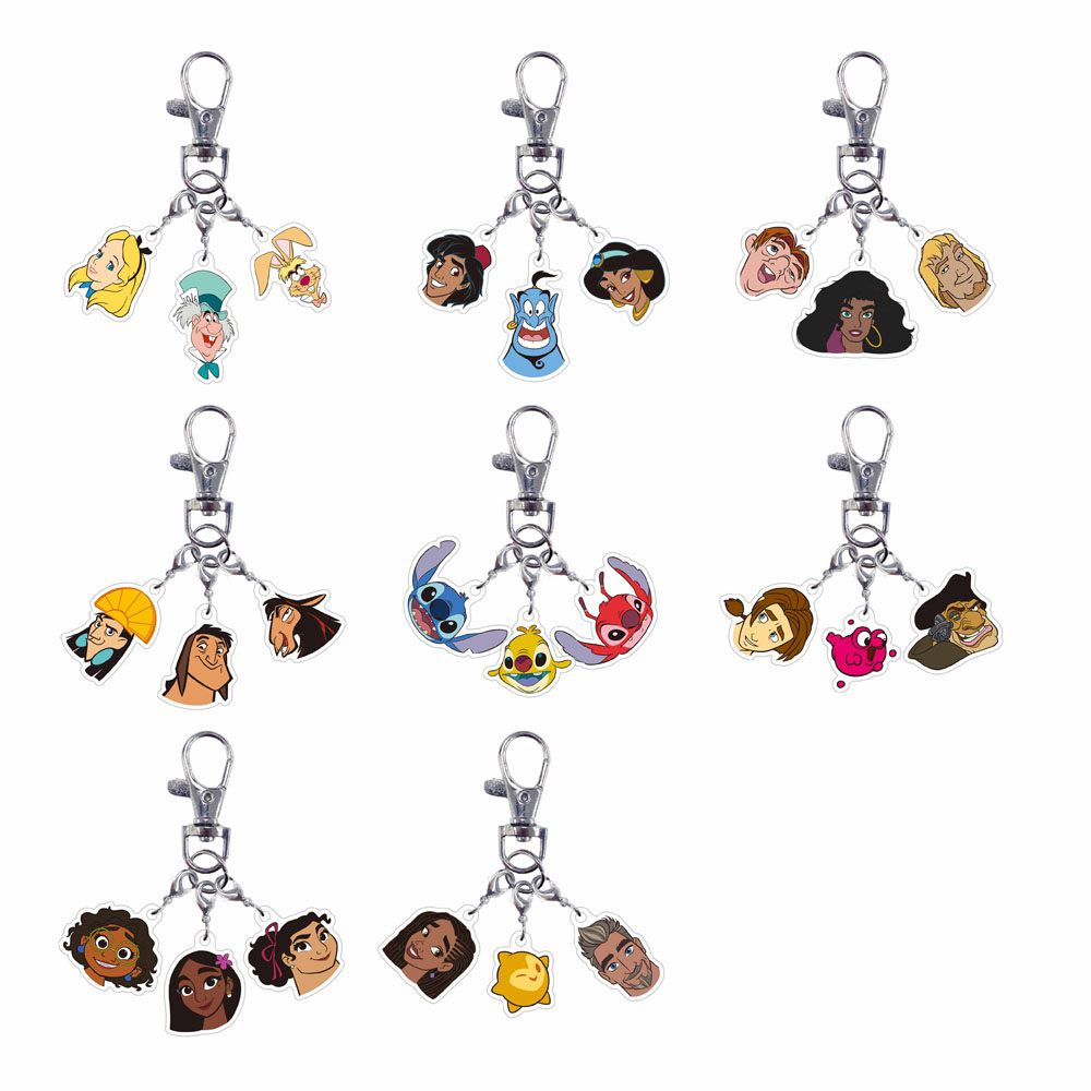 ディズニーアニメーションシリーズ2/トリオアクリルキーホルダー【8個セット】