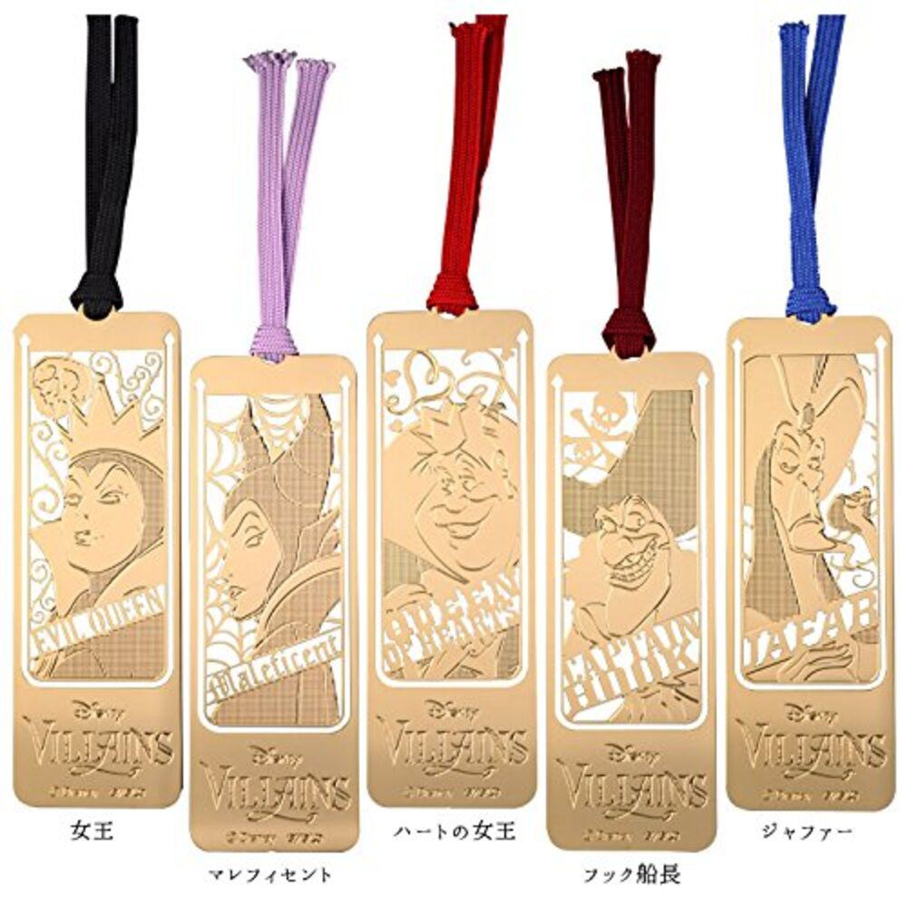 公式 ショップディズニー ヴィランズ エッチング ブックマーカー金 女王