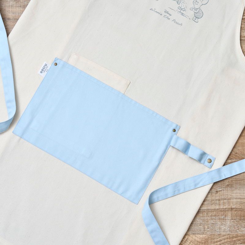 ディズニー エクルフルネスライフ ワークエプロン 生成り くまのプーさん