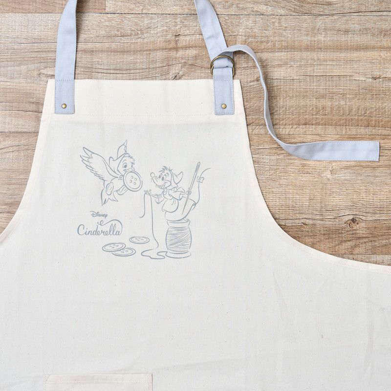 ディズニー エクルフルネスライフ ワークエプロン 生成り シンデレラ