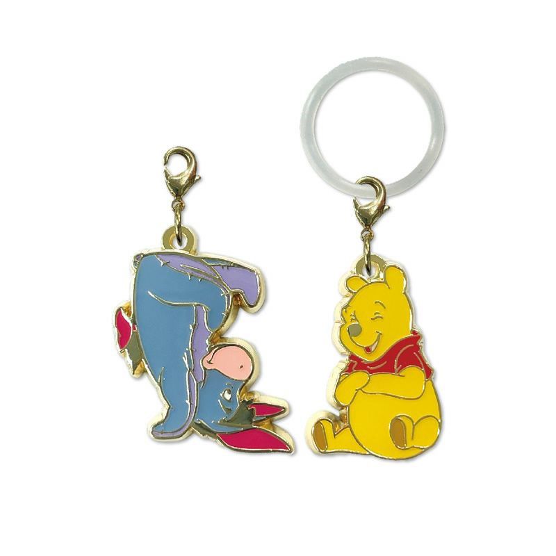 Disney Disney (ディズニー) Pooh くまのプーさん キーリング メタル ゴールド キーホルダー