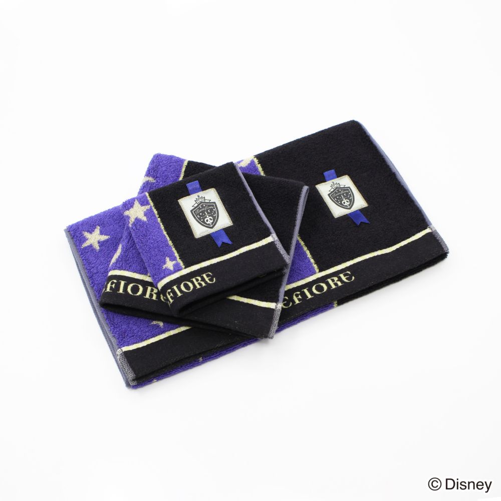 『ディズニー ツイステッドワンダーランド』 ウォッシュタオル パープル ポムフィオーレ 38-5011080-PO