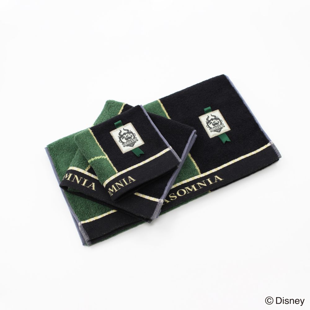 『ディズニー ツイステッドワンダーランド』 フェイスタオル グリーン ディアソムニア 38-5012130-DI