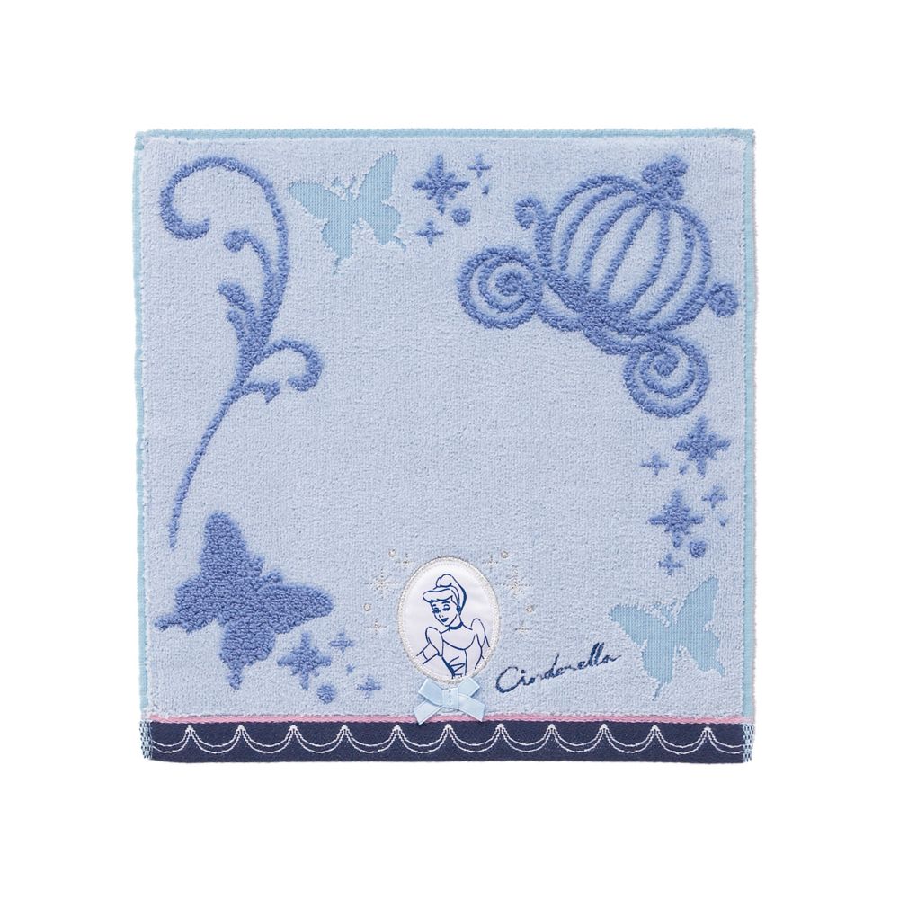 公式 ショップディズニー プリンセスフレーム タオルハンカチ シンデレラ 38 B
