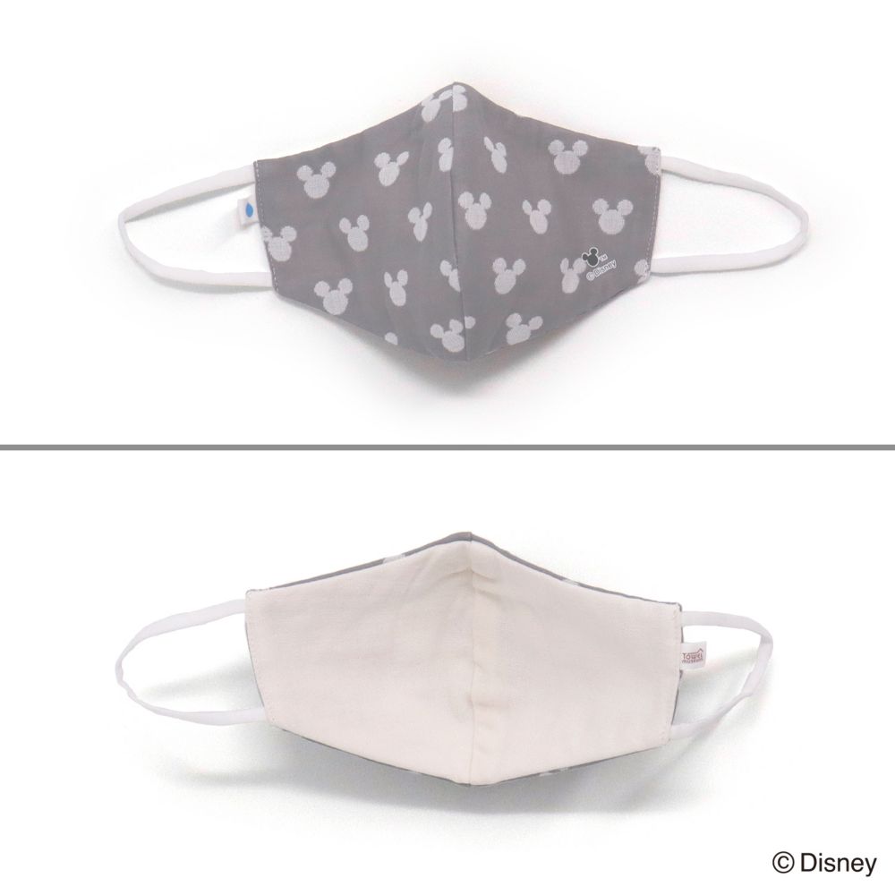 防御フィルター入りガーゼマスク　アイコン　小さめサイズ(1枚入り) ミッキー 38-9047120-GY