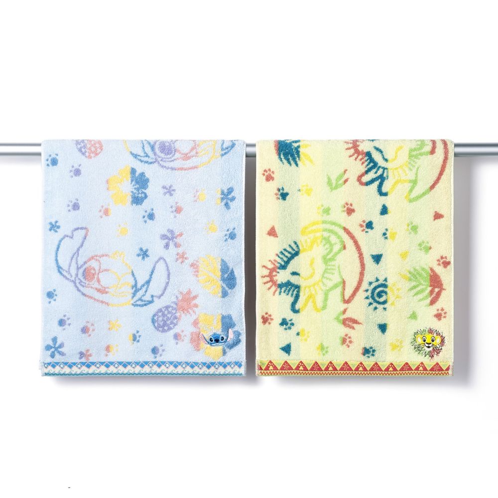 サマーアドベンチャー フェイスタオル スティッチ 38-1602150-B