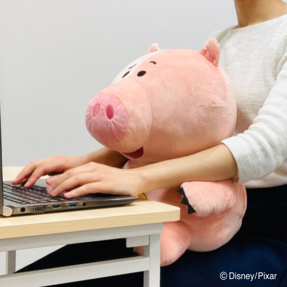 【モリシタ】パペット付き抱き枕　ハム