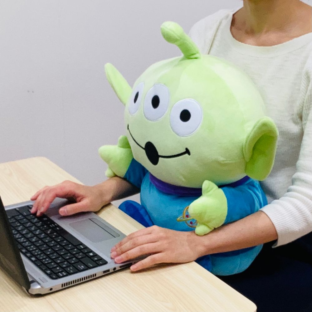 【モリシタ】パペット付き抱き枕　グリーンメン