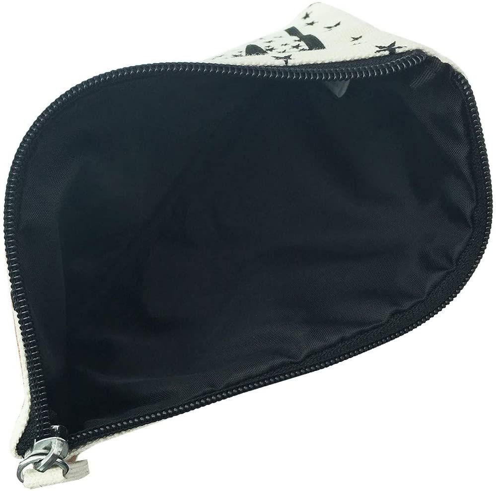 MARVEL マーベル 生成帆布 フラットポーチ / ロゴスターBLK