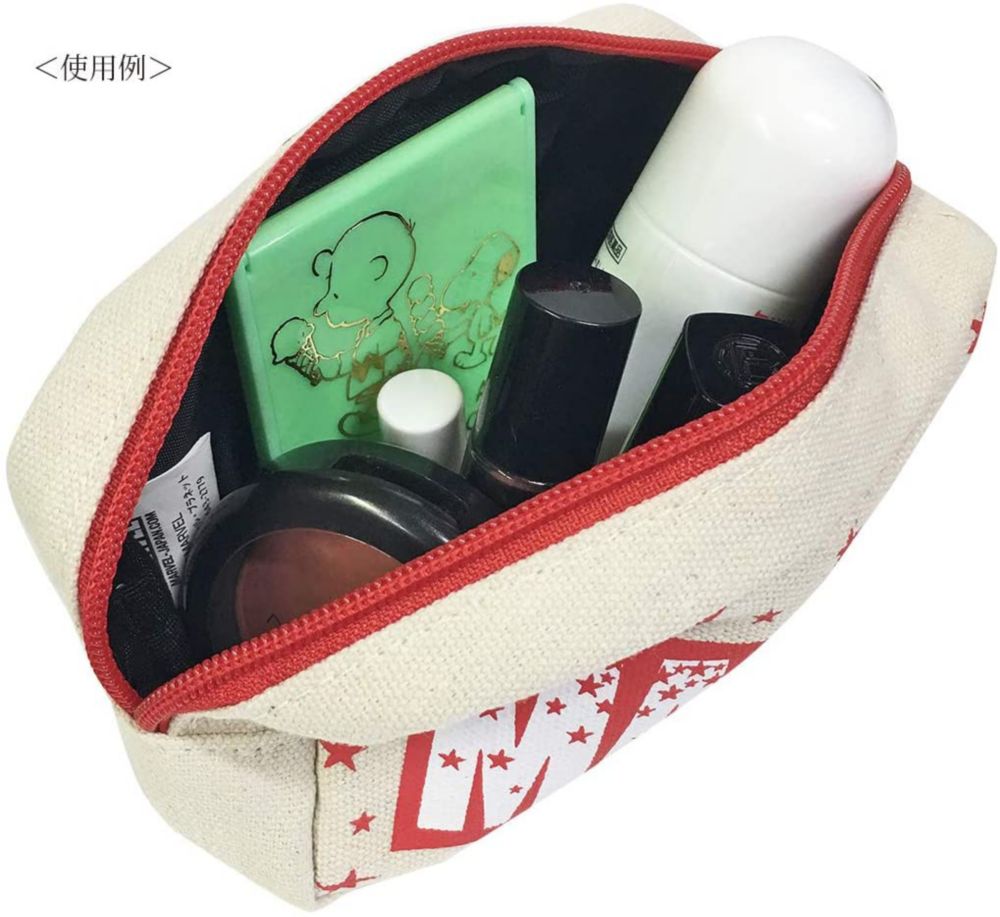 MARVEL マーベル ミニスクエアポーチ / ロゴスターRED