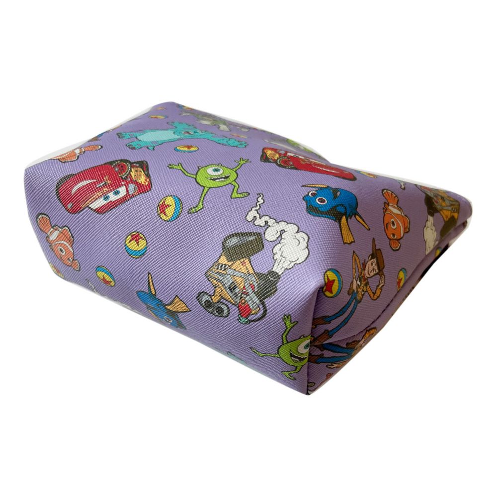 ピクサー パターン シボ合皮ポーチ