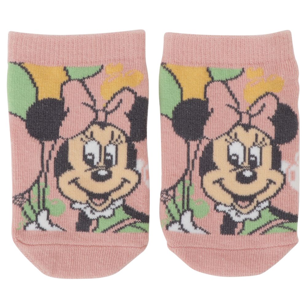 ディズニー ベビーセット (ビブ＆ソックス) ミニーマウス/バルーン