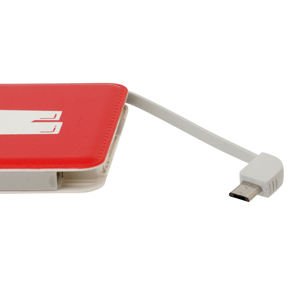 MARVEL モバイルバッテリー カタカナロゴ レッド