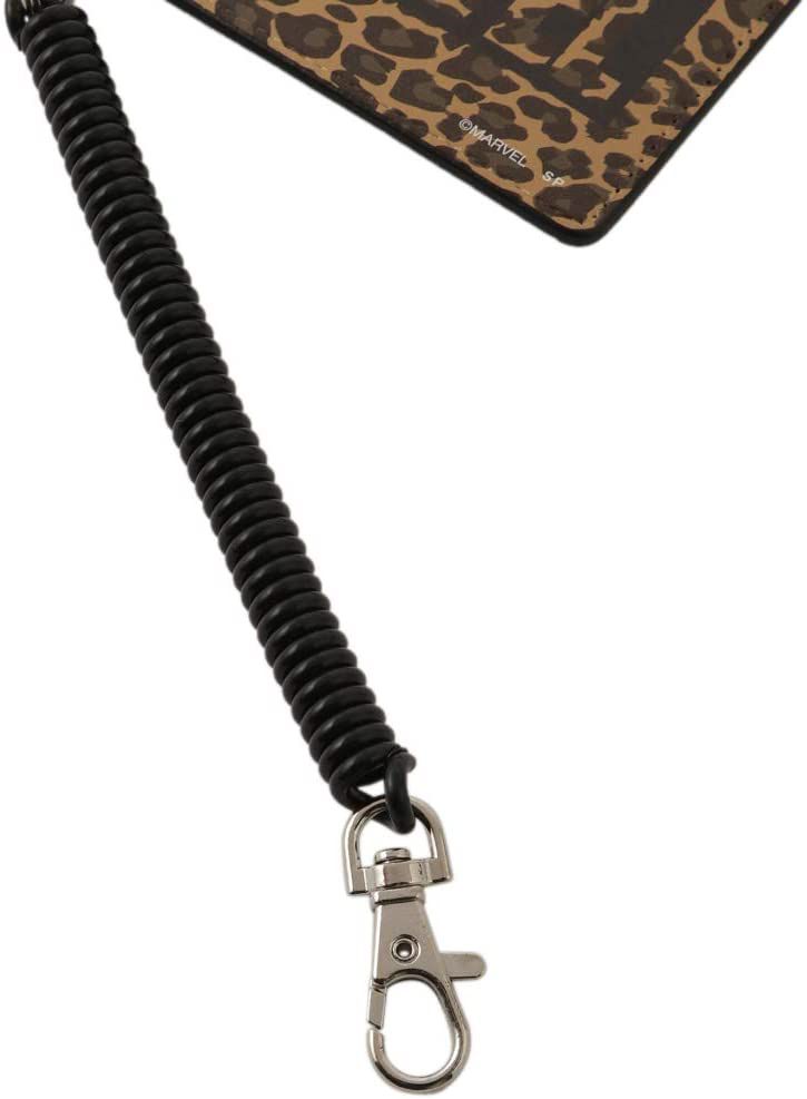 MARVEL マーベル パスケース ロゴレオパード
