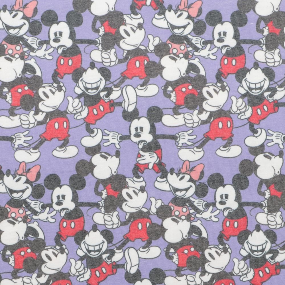 ディズニーキャラクター 総柄Ｔシャツワンピ ミッキー＆ミニー いっぱい