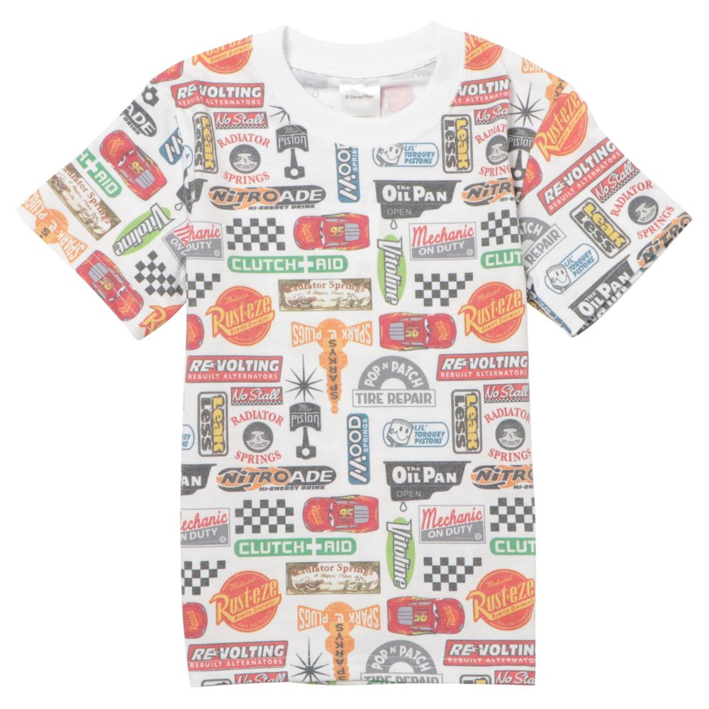 ピクサー カーズ 総柄KIDS-Ｔシャツ カーズロゴ １２０