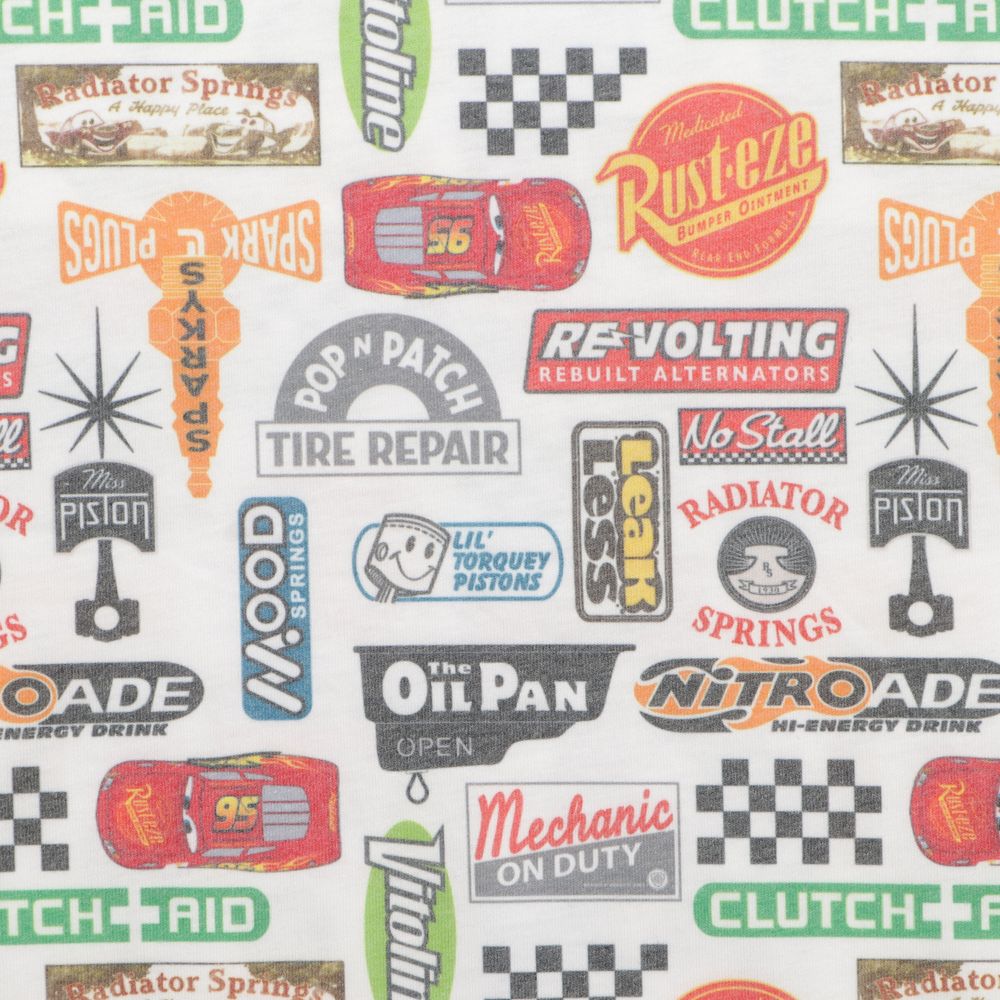 ピクサー カーズ 総柄Ｔシャツ ワンピ カーズロゴ