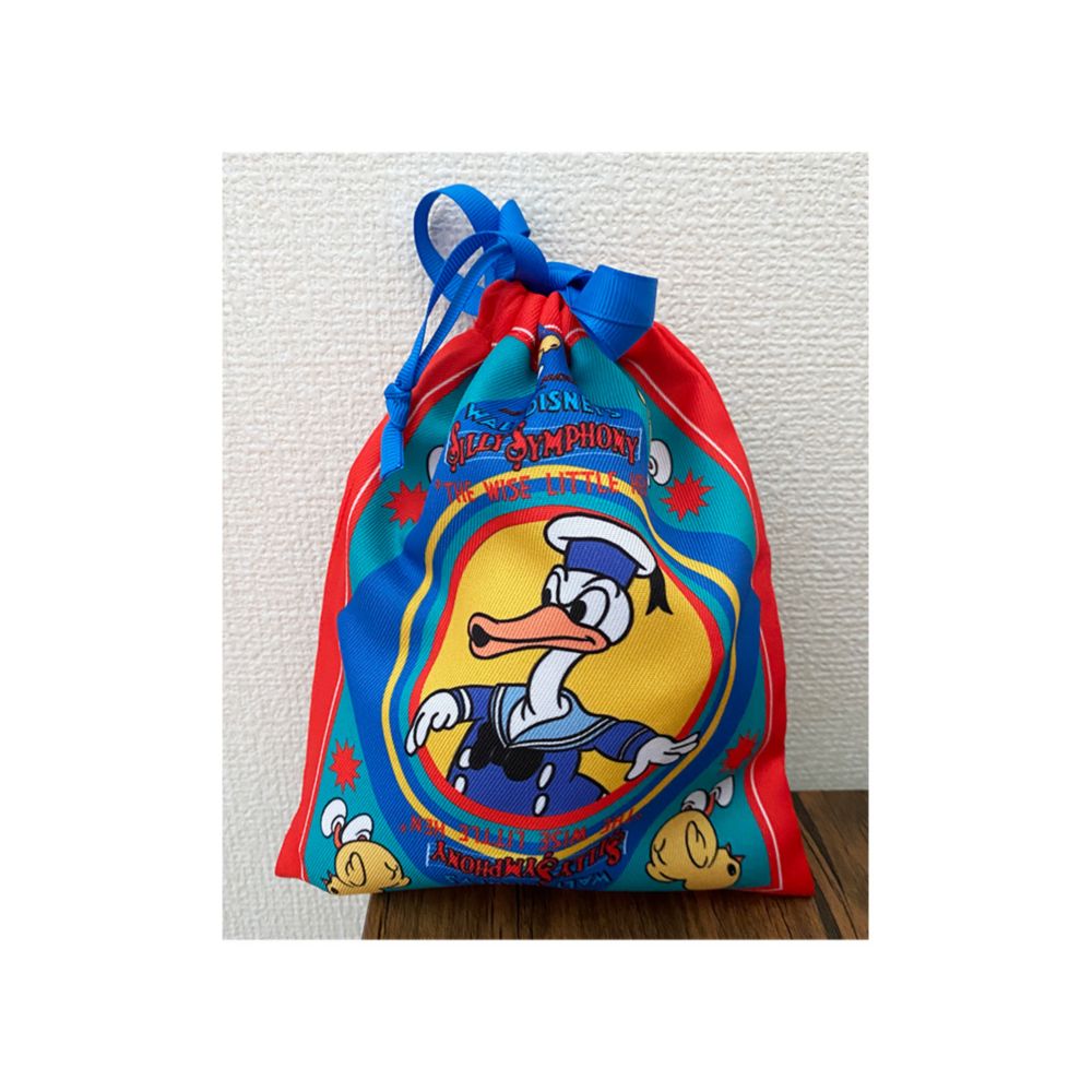 ディズニー ドナルドダック かしこいめんどり トラベル巾着