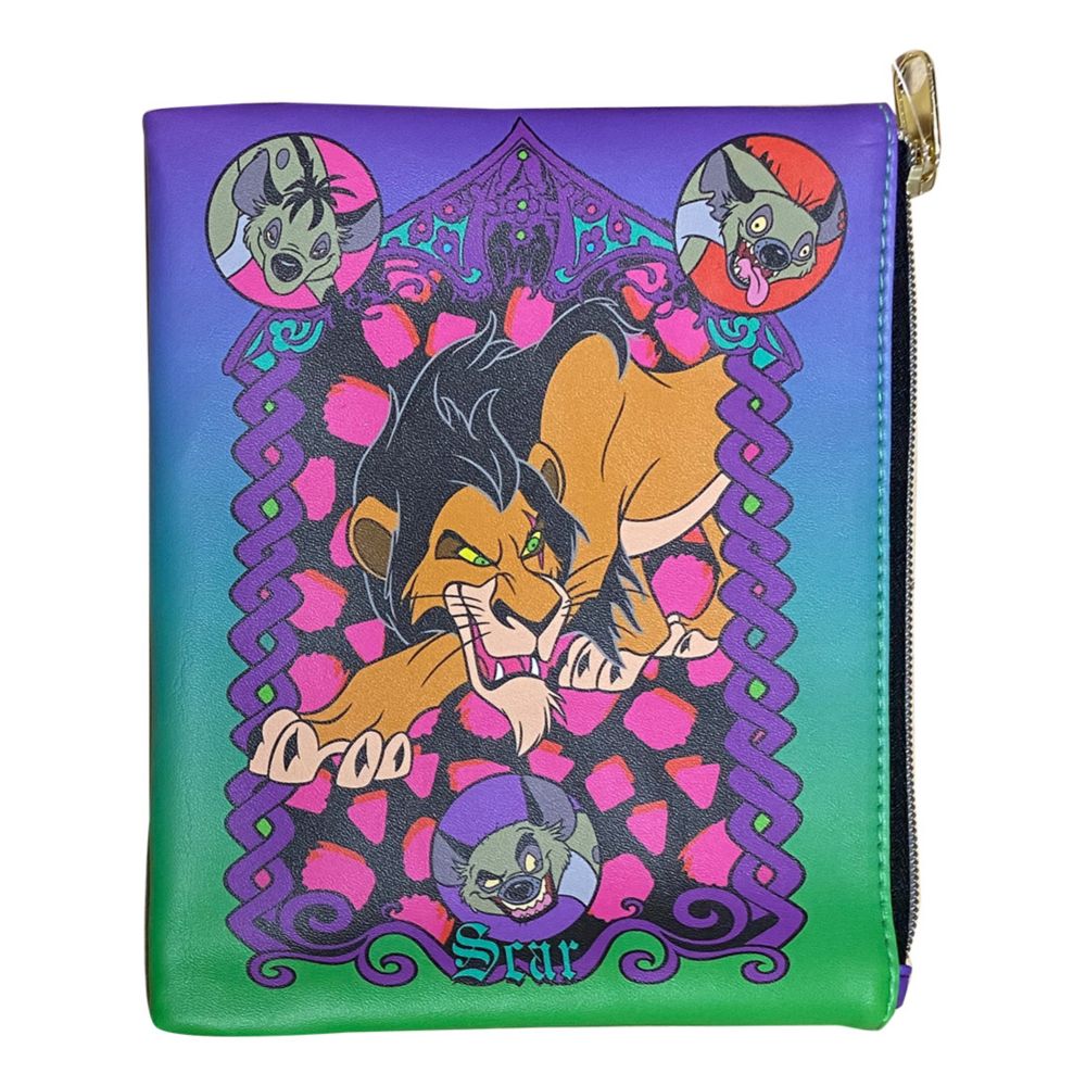 公式 ショップディズニー ノスタルジカ ヴィランズ フラットポーチ ライオンキング スカー